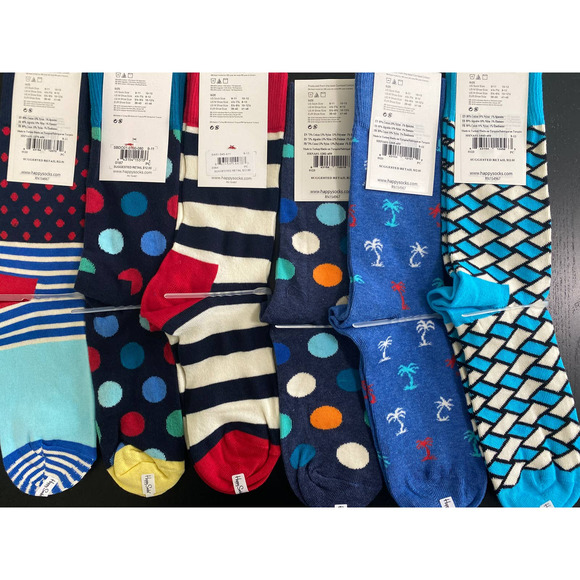 Happy Socks - 6 pairs - NEW - Size: 9-11 LAST ONE! - Picture 3 of 11